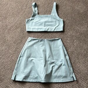 Girlfriend Collective Tommy Sports Bra and Sport Skirt